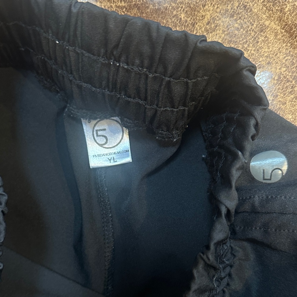 Five Dancewear YL Black Jogger Pants Perfect condition - Picture 3 of 4
